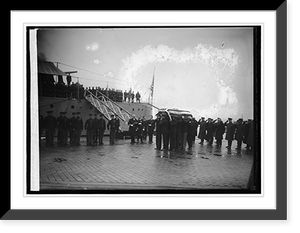 Historic Framed Print, Arrival of body of Unknown soldier, [11/9/21],  17-7/8" x 21-7/8"