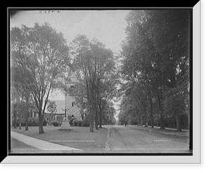 Historic Framed Print, Corner Walker and Kemble Sts., Lenox, Mass.,  17-7/8" x 21-7/8"