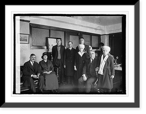 Historic Framed Print, Davis & miners group, 1/16/22,  17-7/8" x 21-7/8"