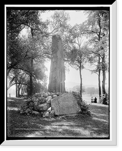 Historic Framed Print, Indian Mounument, Stockbridge, Mass.,  17-7/8" x 21-7/8"