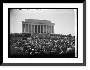 Historic Framed Print, Dedication Lincoln Memorial, 5/30/22 - 3,  17-7/8" x 21-7/8"