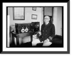 Historic Framed Print, Commander Stanford C. Hooper, [6/27/22],  17-7/8" x 21-7/8"