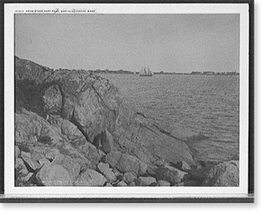 Vintage Military Print - East Gloucester, Massachusetts - From Stage