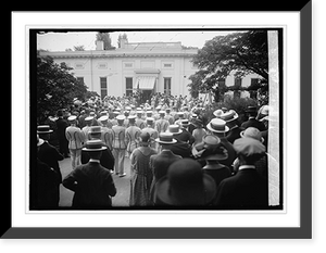 Historic Framed Print, Elks at White House, 7/10/22,  17-7/8" x 21-7/8"