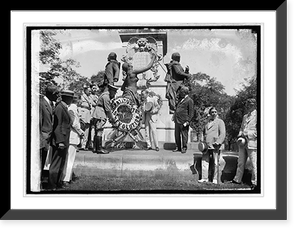 Sons of revolution at statue of LaFayette, 9/5/22 Classic, Vintage Print
