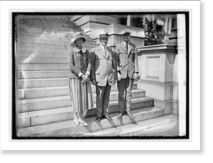 Vintage Americana Print - Mondell & family, 1922 - Antique Wall Decor Print