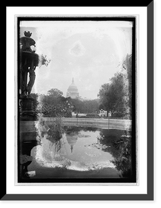 Historic Framed Print, Capitol from Botanical Gardens - 2,  17-7/8" x 21-7/8"