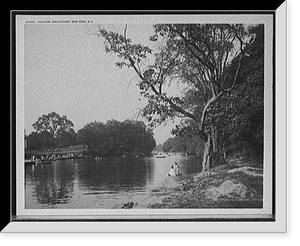 Historic Framed Print, The Lake, Bronx Park, New York, N.Y.,  17-7/8" x 21-7/8"