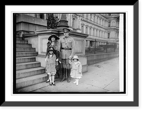 Historic Framed Print, Col. Jno. Phillip Hill & family, 10/13/22,  17-7/8" x 21-7/8"