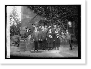 Historic Photo Print - Weddings - James Nightwire wedding, 1922