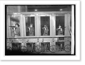 Vintage Sports Photo - Girls rifle team, Central, 1922