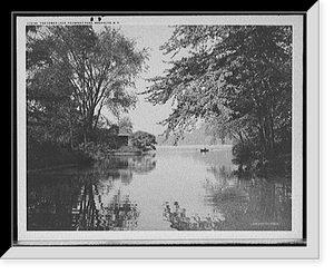 Historic Framed Print, The Lower lake, Prospect Park, Brooklyn, N.Y.,  17-7/8" x 21-7/8"