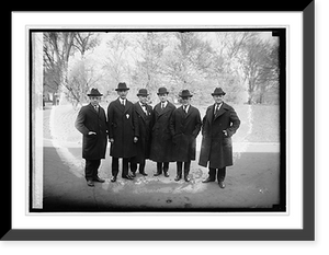 Historic Framed Print, Wallace with Congressional group, 11/24/22,  17-7/8" x 21-7/8"