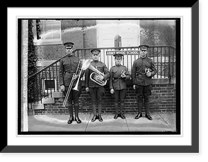 Historic Framed Print, Community Music Assn. group,  17-7/8" x 21-7/8"