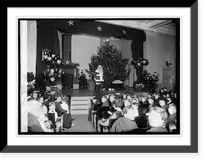 Historic Framed Print, Bureau of Miners, Christmas tree, 12/22/22,  17-7/8" x 21-7/8"