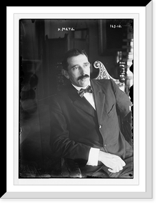 H. Metz, seated, Vintage Print