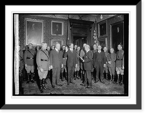 Historic Framed Print, Swearing in of Dwight F. Davis, 3/5/23,  17-7/8" x 21-7/8"