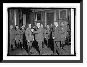 Historic Framed Print, Weeks decorating Kenzie W. Walker, 4/13/23,  17-7/8" x 21-7/8"