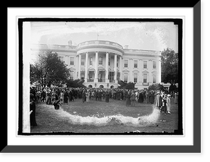 Historic Framed Print, Nat. Conference of Social Workers at White House, 5/21/23,  17-7/8" x 21-7/8"