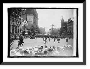 Historic Framed Print, Moslem Temple, Detroit, Mich., 5/6/23,  17-7/8" x 21-7/8"