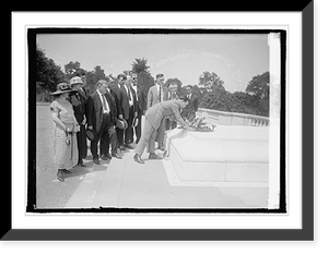 Historic Framed Print, Disabled Vets of World War at Arlington, 7/19/23,  17-7/8" x 21-7/8"