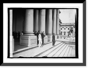 Historic Framed Print, Coolidge leaving Capitol,  17-7/8" x 21-7/8"