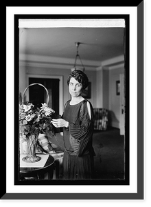 Historic Framed Print, Mrs. Coolidge, 8/6/23,  17-7/8" x 21-7/8"