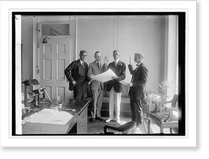 Vintage Photo Print - Slemp swearing in, 1923 - Antique Wall Decor Print