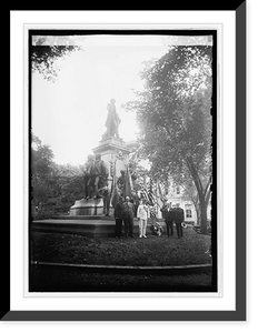 Historic Framed Print, [General LaFayette statue, 9/6/23],  17-7/8" x 21-7/8"