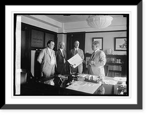 Historic Framed Print, Davis handing H.A. Curran his commission, 6/16/23,  17-7/8" x 21-7/8" Historic Framed Print, Davis handing H.A. Curran his commission, 6/16/23,  17-7/8" x 21-7/8"
