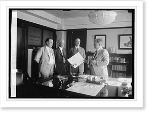 Vintage Photo Print - Davis handing H.A. Curran his commission, 1923 (1)