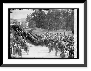 Historic Framed Print, Coolidge addressing Postmasters, 10/11/23,  17-7/8" x 21-7/8"