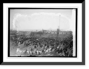 Historic Framed Print, Geo. Wash. Memorial cornerstone laying, [11/1/23],  17-7/8" x 21-7/8"