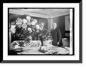Historic Framed Print, Secty. Davis & [...] 50th anniversary, 10/27/23,  17-7/8" x 21-7/8"