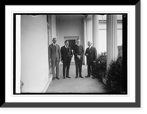Coolidge & three unidentified men, 11/5/23 - 2, Vintage Poster