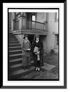 Mrs. Chas. E. Dietrich & Mrs. Pinchot, 12/7/23 Classic, Vintage Poster