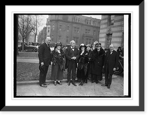Historic Framed Print, Bryan group, 1/15/24,  17-7/8" x 21-7/8"
