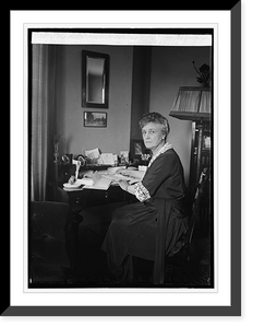 Historic Framed Print, Mrs. Harry S. New, 1/14/24 - 2,  17-7/8" x 21-7/8"