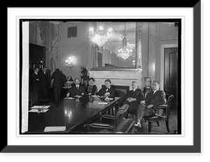 Historic Framed Print, Foreign Relations Com. of Senate, 1/21/24,  17-7/8" x 21-7/8"