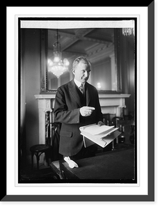 Historic Framed Print, Senator Burton K. Wheeler, 3/15/24,  17-7/8" x 21-7/8"