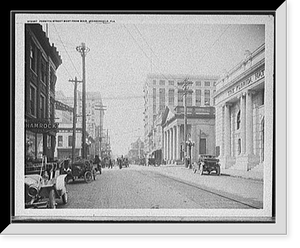 Historic Framed Print, Forsyth Street, west from Main [Street], Jacksonville, Fla.,  17-7/8" x 21-7/8"