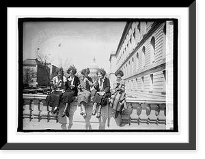 Historic Framed Print, Dunn sisters - 2,  17-7/8" x 21-7/8"