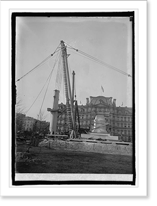 Historic Architecture - A.E.F. Monument, 1924 - Antique Wall Decor Print
