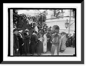 Historic Framed Print, Mrs. Coolidge & Nat. Farm & Garden Assn., 4/29/24 - 2,  17-7/8" x 21-7/8"