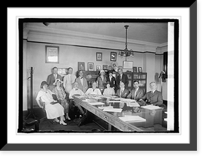 Historic Framed Print, Executive Committee, Progressive Political Action, 7/12/24,  17-7/8" x 21-7/8"