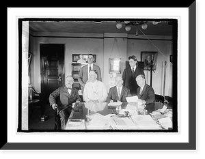 Historic Framed Print, Chiefs of La Follette campaign, 7/18/24,  17-7/8" x 21-7/8"