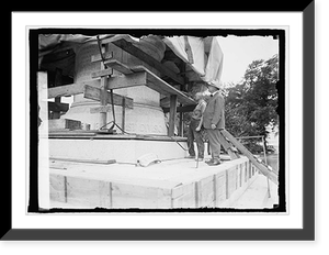 Sec. Weeks & 1st Div. A.E.F. Statue, 7/25/24, Vintage Wall Art
