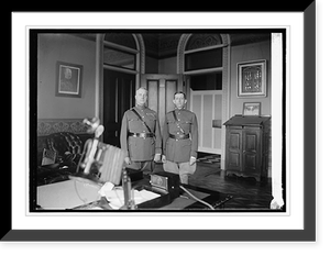 Maj. Gen. Davis, Ad. Gen. of Army and ex P.M.G. Will Hayes, 9/12/24, Antique Poster