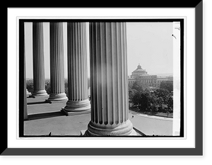 Historic Framed Print, Cong. Library from Capitol, [Washington, D.C.],  17-7/8" x 21-7/8"