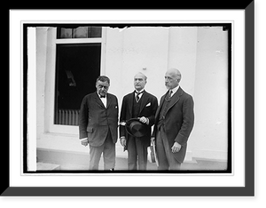 Historic Framed Print, Cong. H.W. Watson, C.D. Xanothopoulos & Jean Counouriotis, brother of Pres. of Greece, 9,  17-7/8" x 21-7/8"